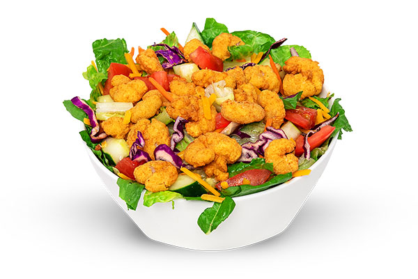 Fried Shrimp Salad seafood menu jacksonville