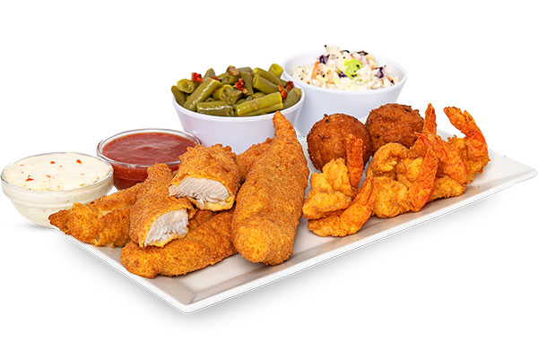 Flounder & Shrimp Combo seafood menu jacksonville